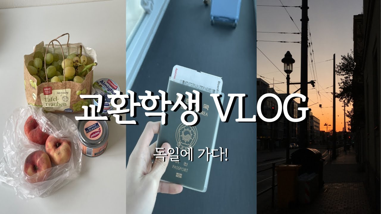 🇩🇪독일 교환학생 브이로그 | ep.1 나홀로 독일에..! | 출국부터 기숙사 입주까지, 오티 첫주, 마트 출석체크하는 일상