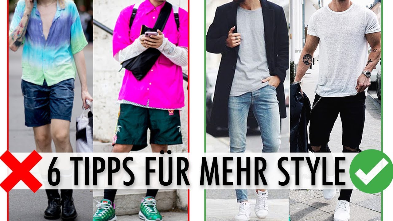 STYLINGTIPPS f&uuml;r M&Auml;NNER ● 6 einfache TIPPS f&uuml;r MEHR STYLE 💯✔️