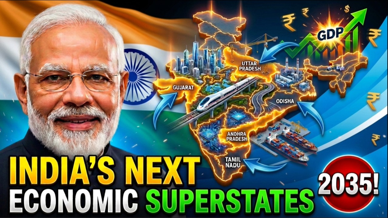 Top 10 Indian States That Will Dominate India by 2035 | Economy, Jobs, Infrastructure & Investments