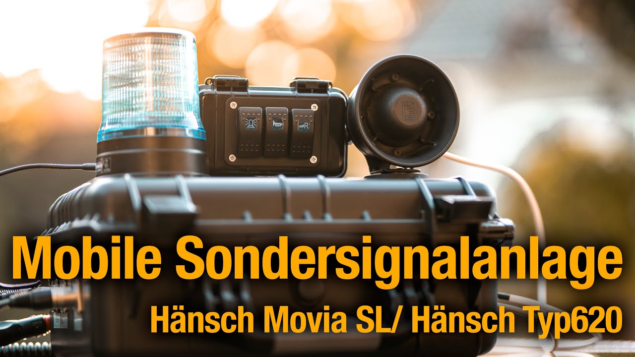 Mobile Sondersignalanlage/ Kofferanlage Hänsch Movia SL Hänsch Typ 620