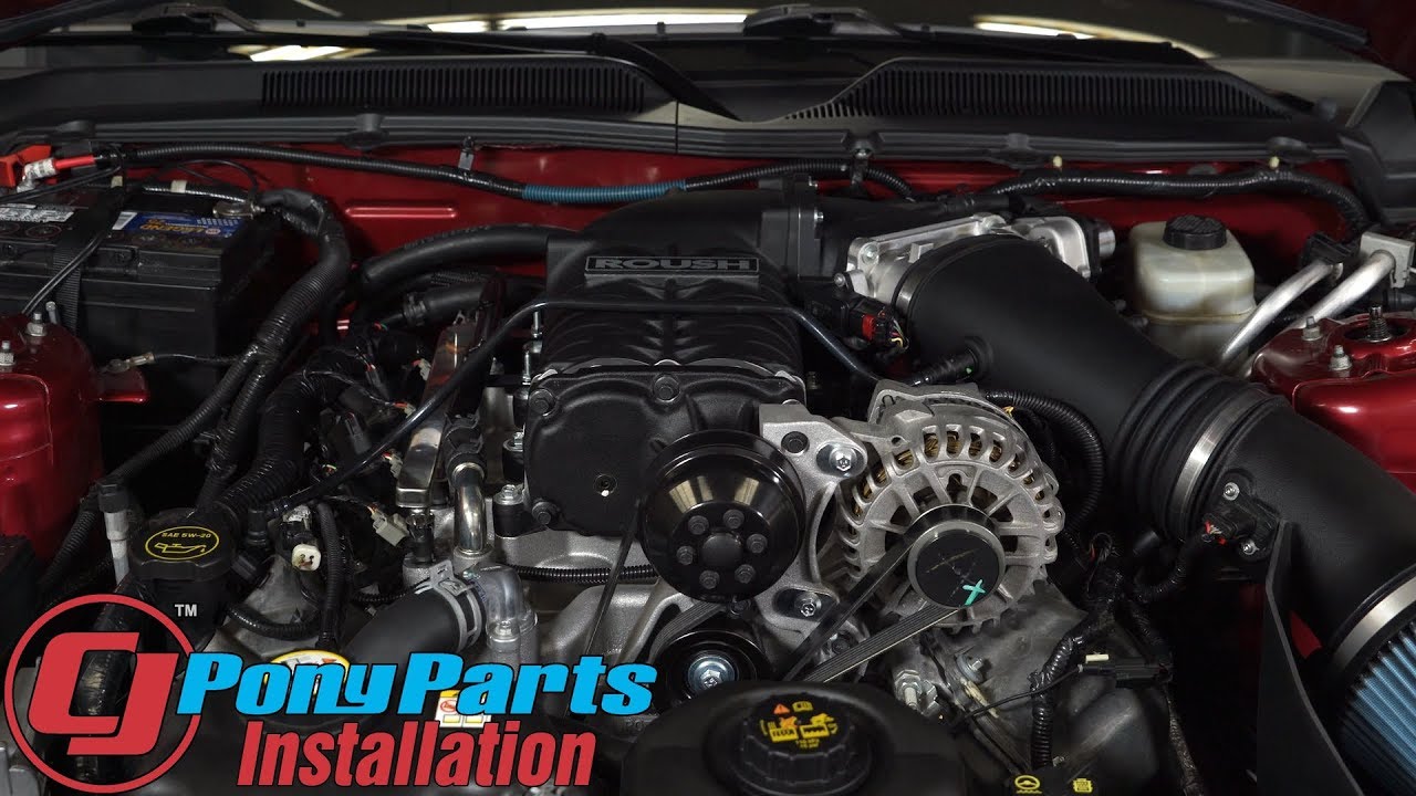 Mustang Roush Supercharger Kit Phase 1 475HP Manual Transmission 4.6L 2005-2009 Installation