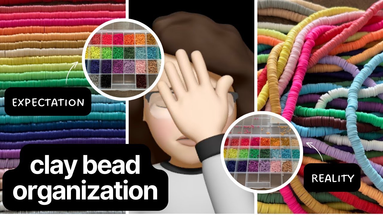 ORGANIZE 10,000 CLAY BEADS WITH ME! | ASMR | Small Business