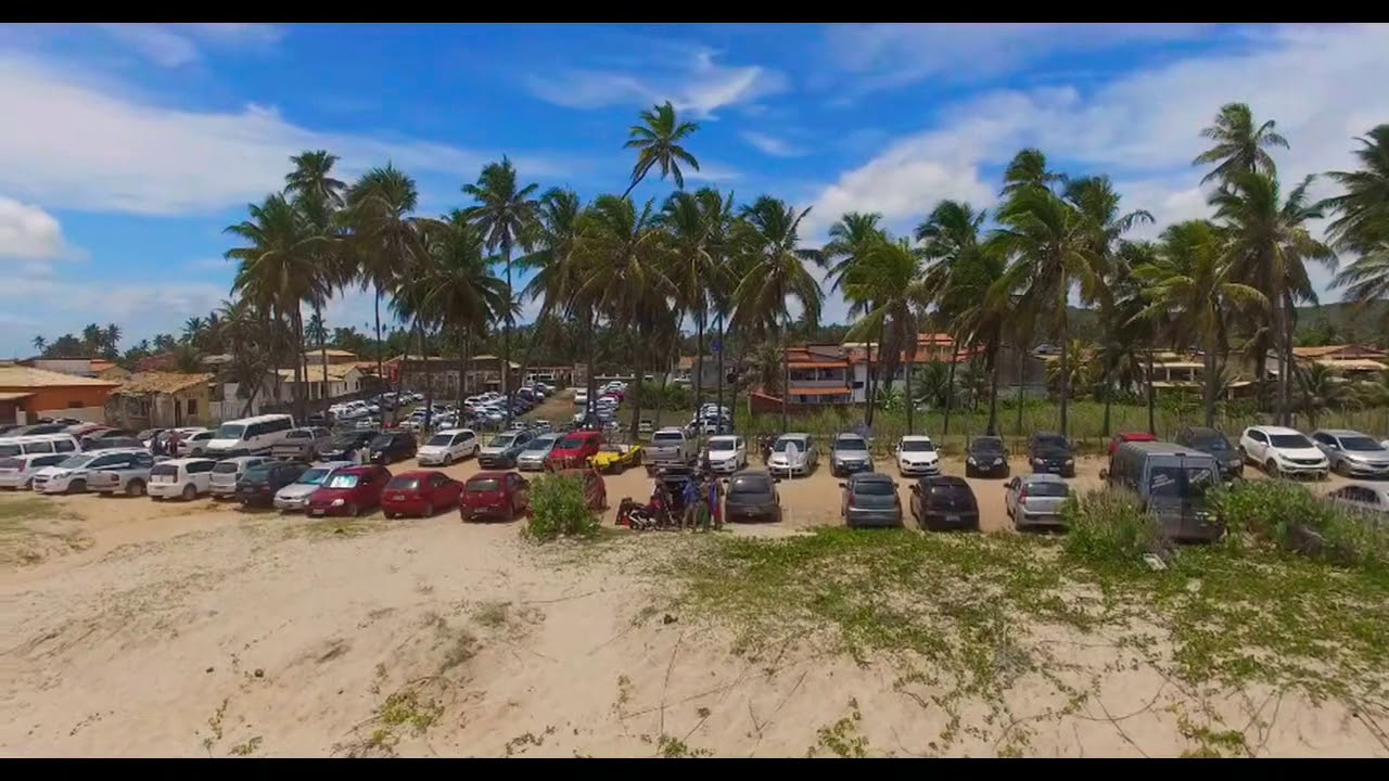 DRONE Sobrevoando Barra do Itariri - Conde Bahia
