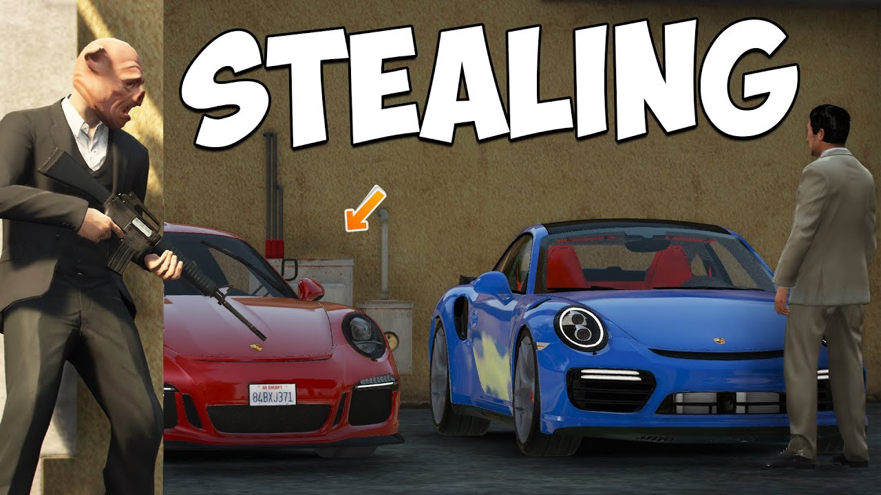 Stealing Porsche From Dealership sa GTA 5..