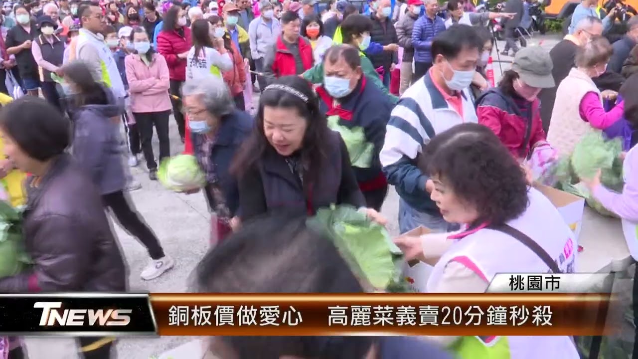 銅板價做愛心  高麗菜義賣20分鐘秒殺│T-NEWS聯播網