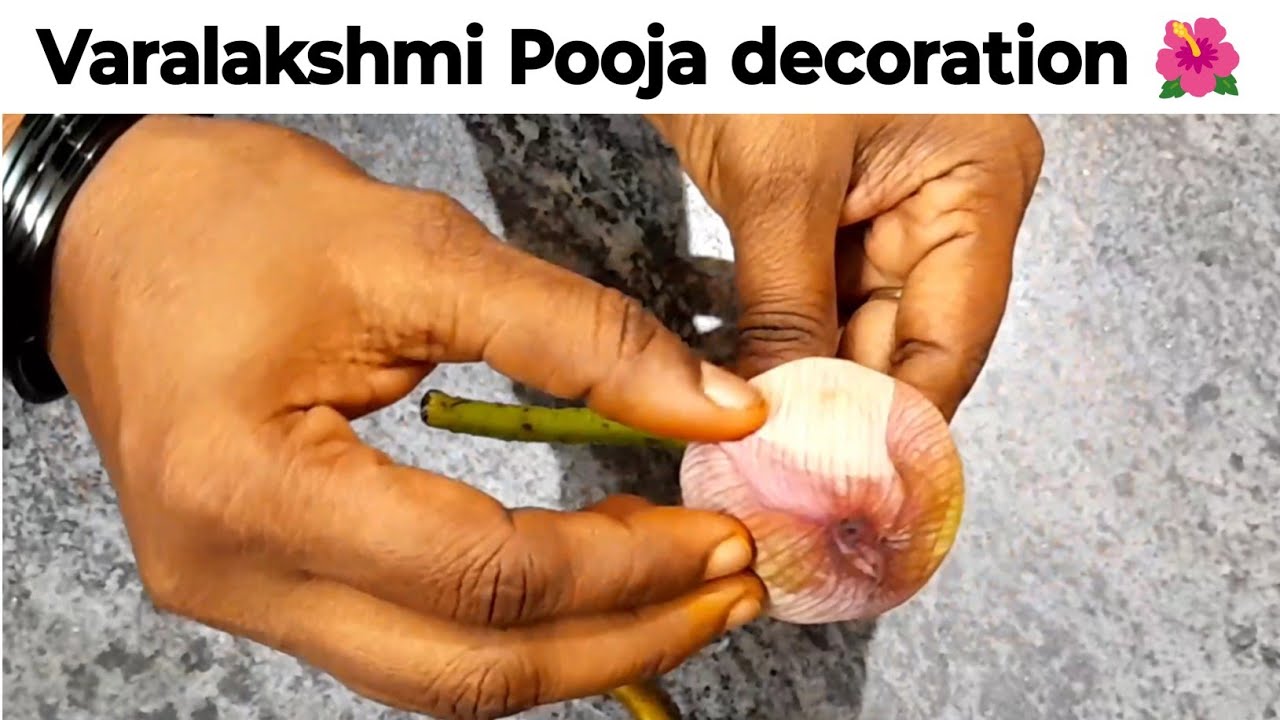 Easy ways to fold Lotus petals for varamaha Lakshmi decoration | varamaha Lakshmi decoration