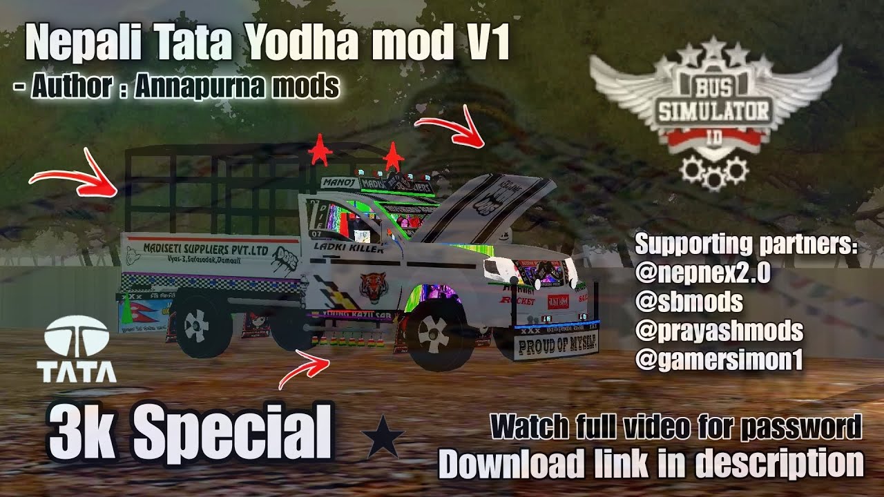 Nepali Tata yodha mod V0.1.0 || Link in description || @nepnex_mods @officalSB_Games
