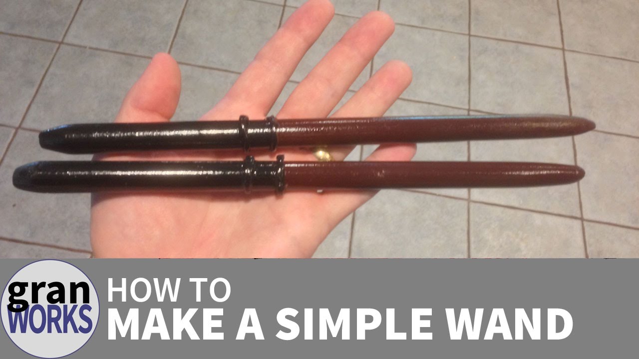 Make a simple wand from a dowel