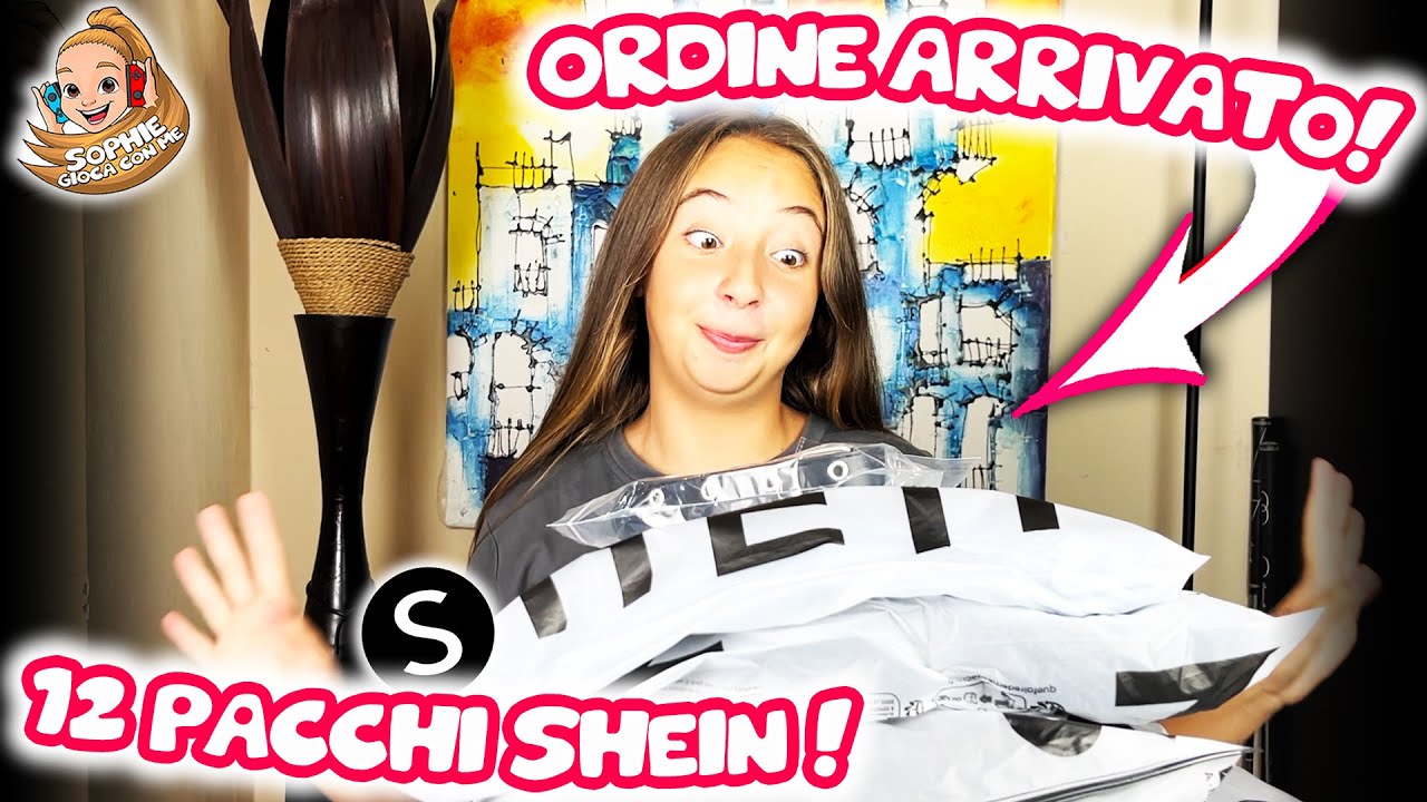 🤩 ARRIVATO L'ORDINE DI SHEIN - APRIAMO 12 PACCHI 😱😱😱