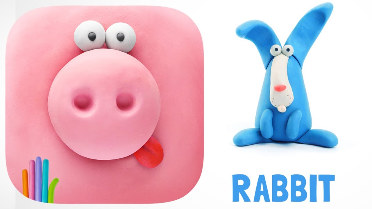 Hey Clay Animals RABBIT clay modeling app