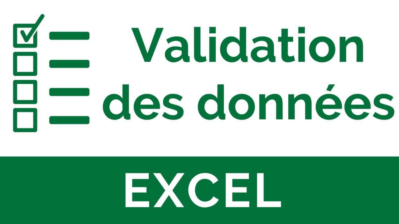 Excel #7 : Validation des données et création des listes déroulantes