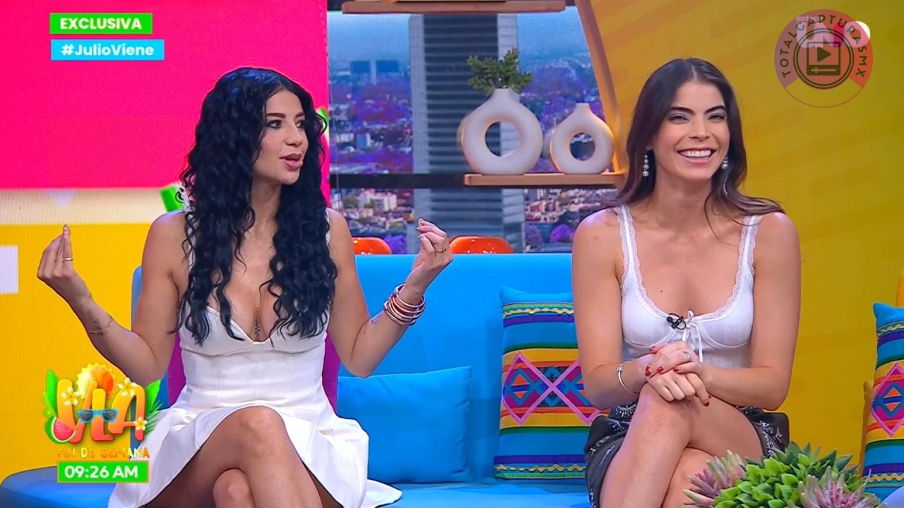 Ferka impacta con su vestido blanco y escote atrevido junto a Esmeralda en VLA