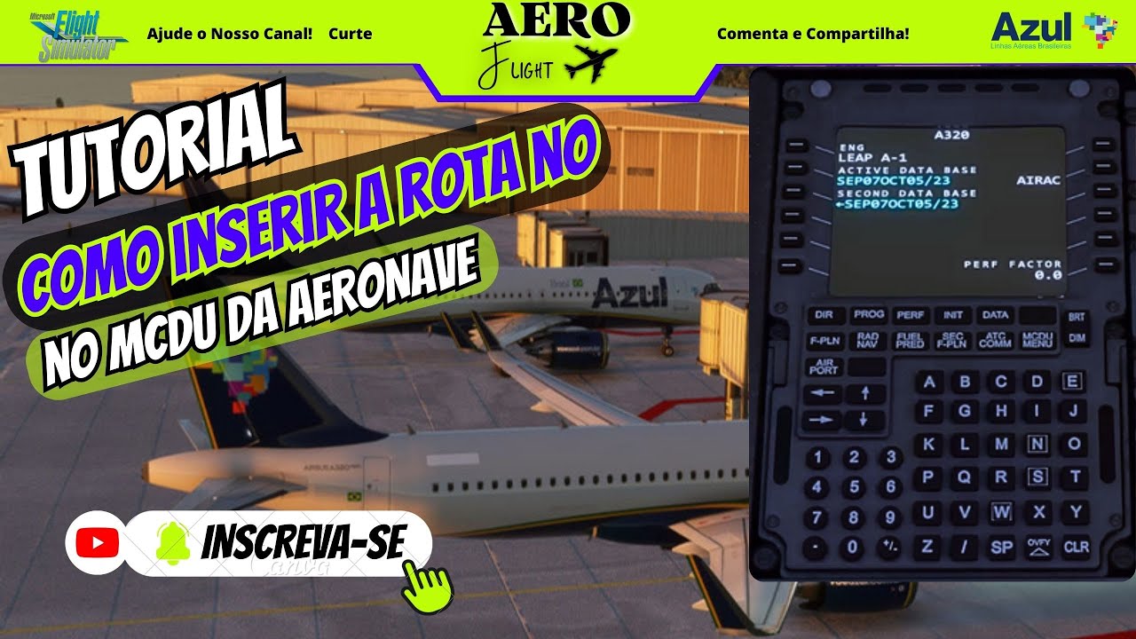 [ TUTORIAL ] Como Inserir a Rota no MCDU do A320neo: Um Guia Passo a Passo