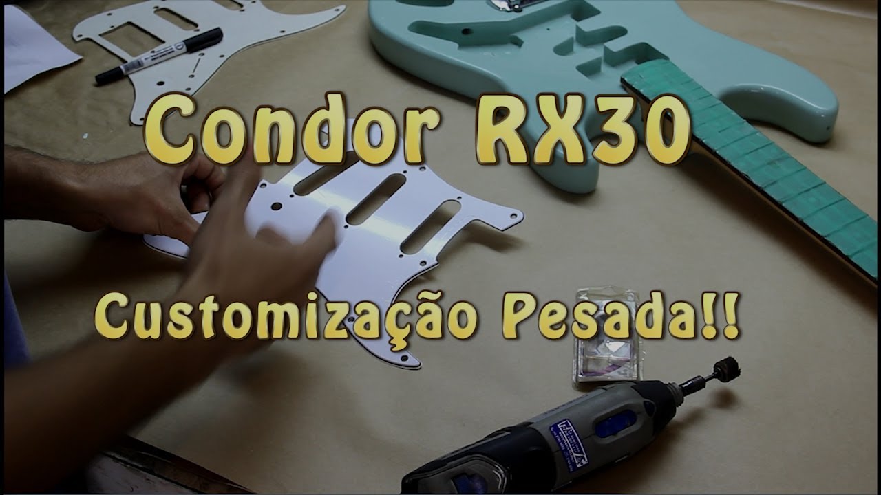 Customização Guitarra Condor RX30 + Gotoh + Customy + Fender - Luth. Brunelli