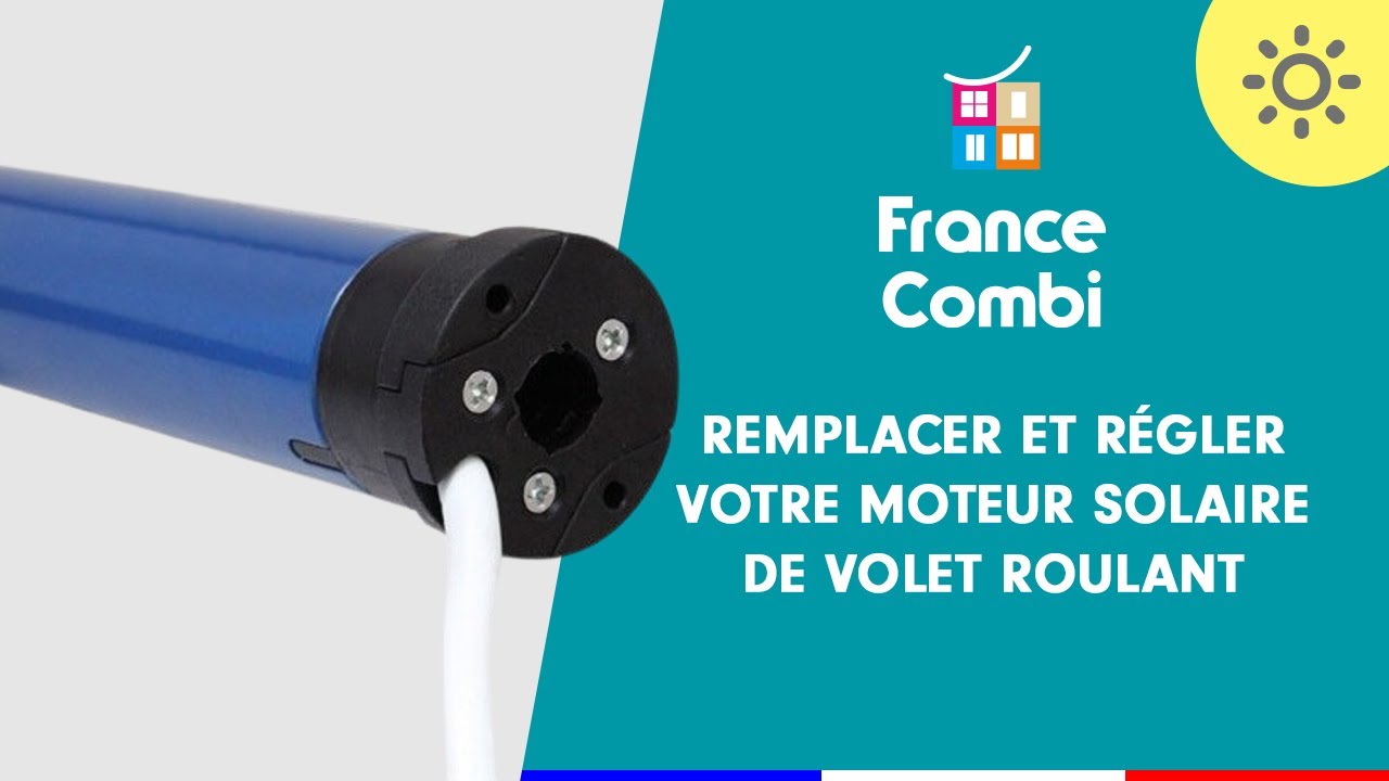 Remplacement et réglage de votre moteur de volet roulant solaire.