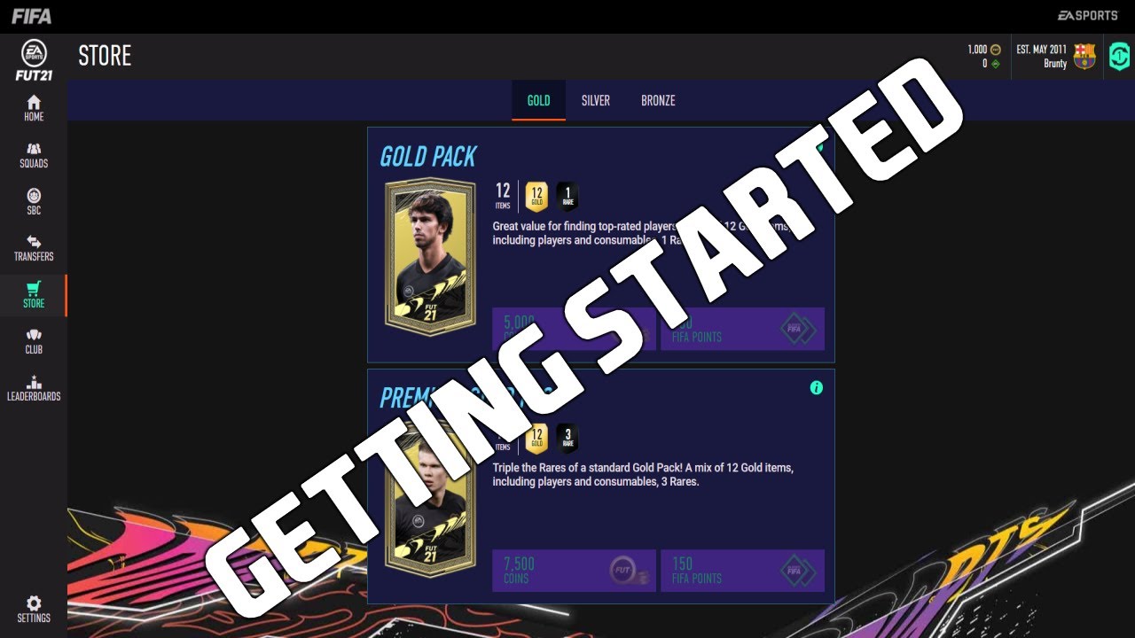 FIFA 21 Web App Getting started!!!!