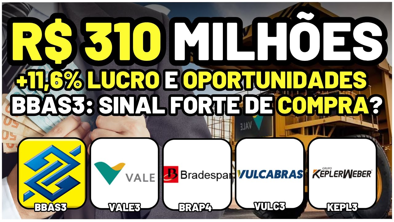 BRAP4: DIVIDENDO 4,4% YIELD! BBAS3: COMPRA FORTE? VALE3: PAGAMENTO EXTRA? VULC3 e KEPL3: BARATAS?