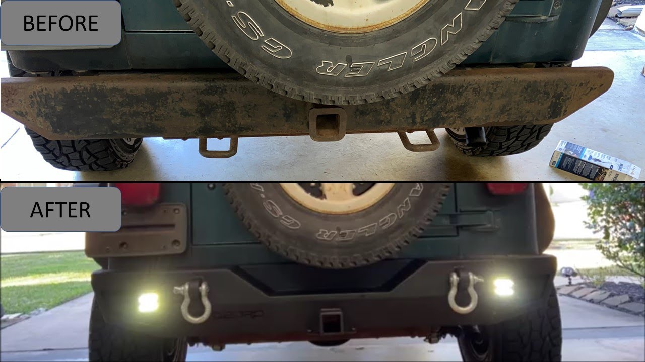 Bump in the Rump – Replacing the Rear Bumper on my Jeep TJ