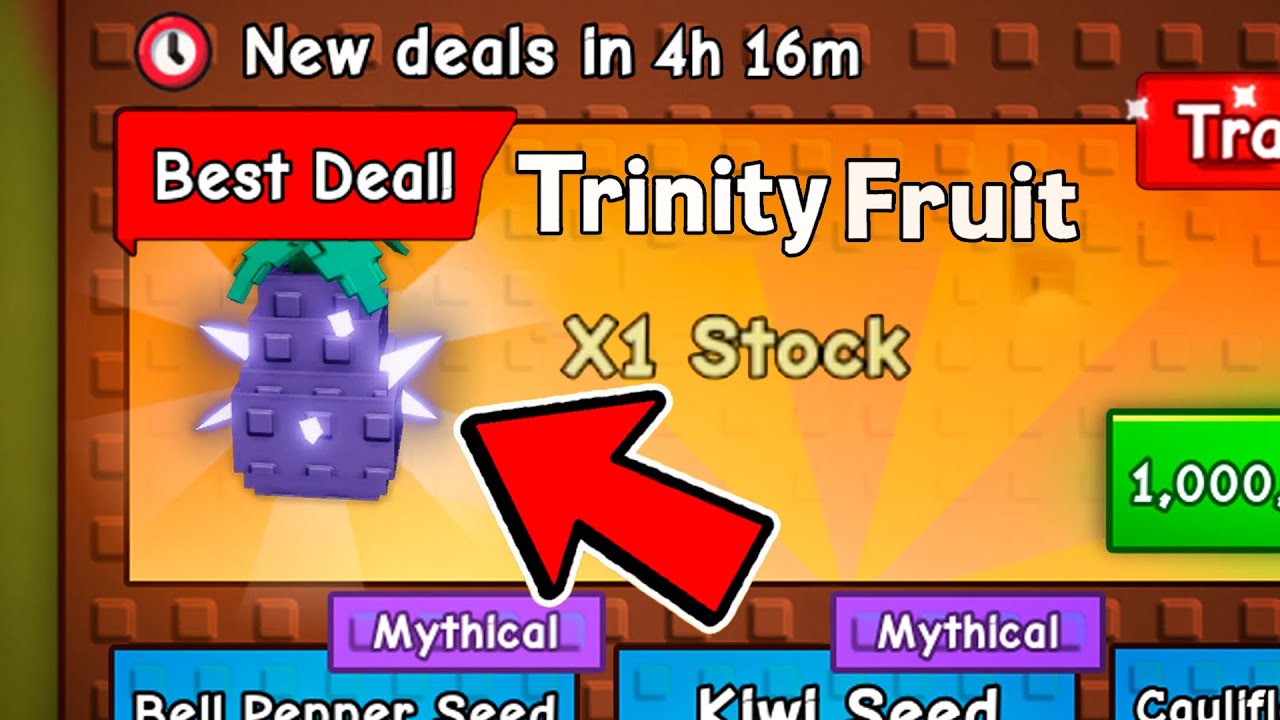 *NEW*TRINITY FRUIT in Daily Deals &mdash; Don&rsquo;t Miss It!-Grow a Garden Roblox
