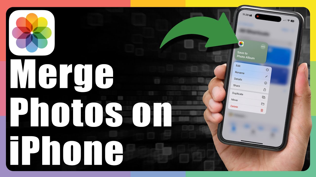 Как объединить фотографии на iPhone
