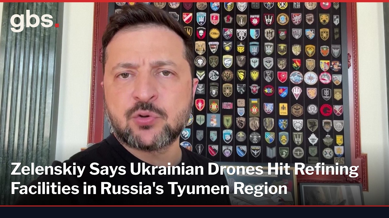Zelenskiy Confirms Drone Strike on Russian Refining Facilities in Tyumen Region | AC1P