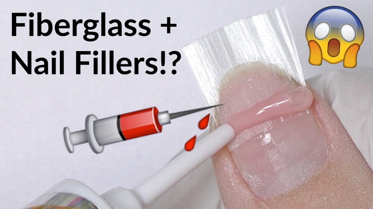 Hard Gel + Fiberglass Nails Extensions with Gel Nail Fillers
