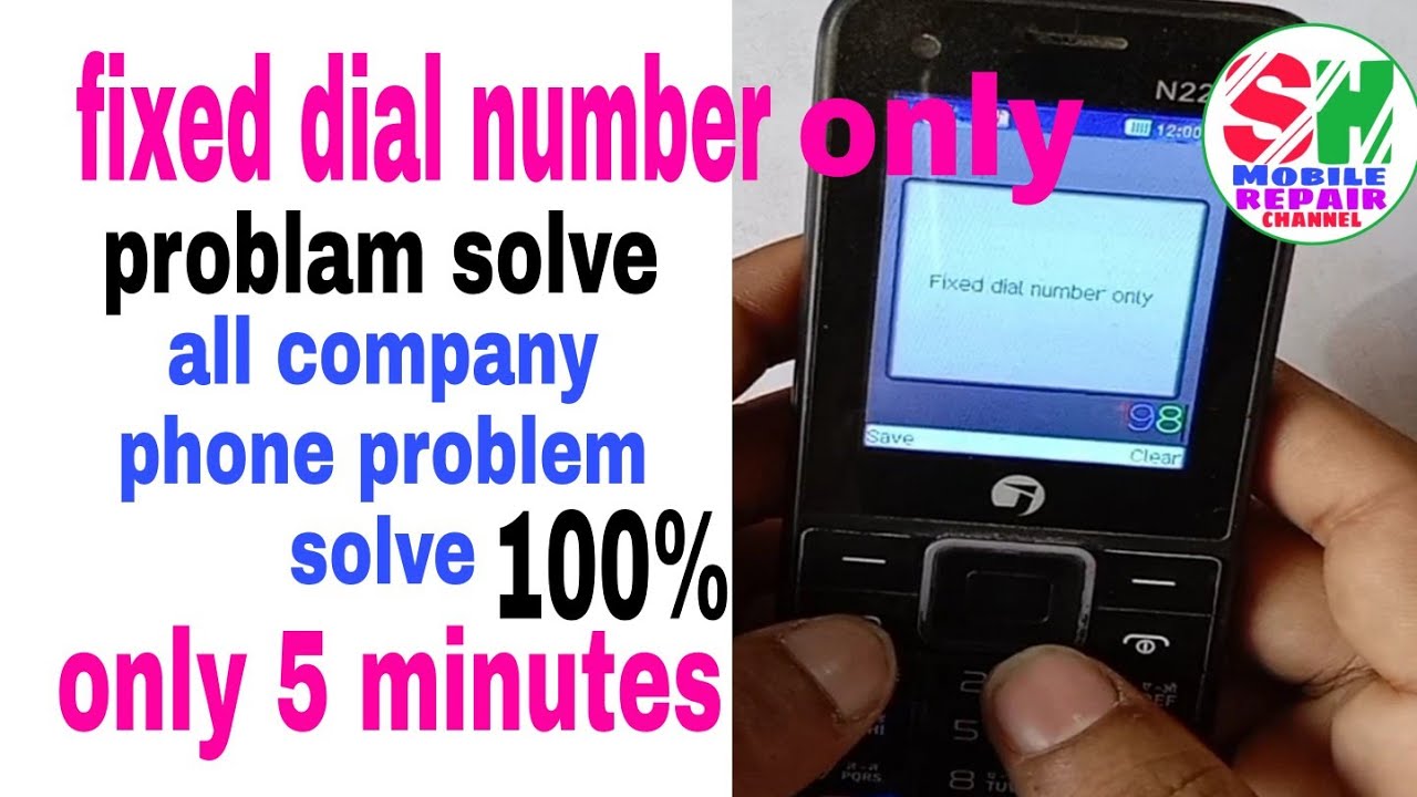 all company phone fixed dial number only problem solve 5 minutes #Shmobilerepair