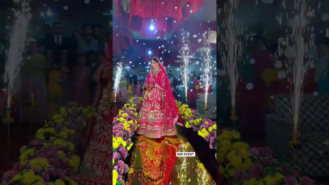 bride entry wedding stage flower wedding Decoration ideas 💡for 2026 😱👍||SKR event Decoration ||