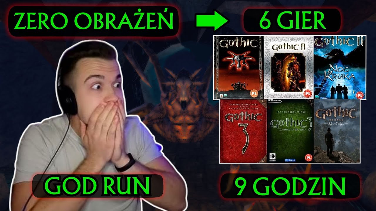 ZROBIŁEM TO - 6 Gier Gothic Bez ŻADNYCH Obrażeń w 9 godzin