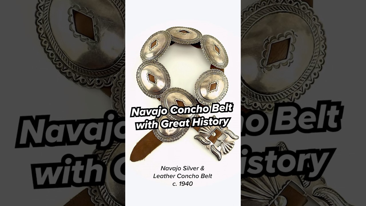 Navajo Concho Belt with Great History 