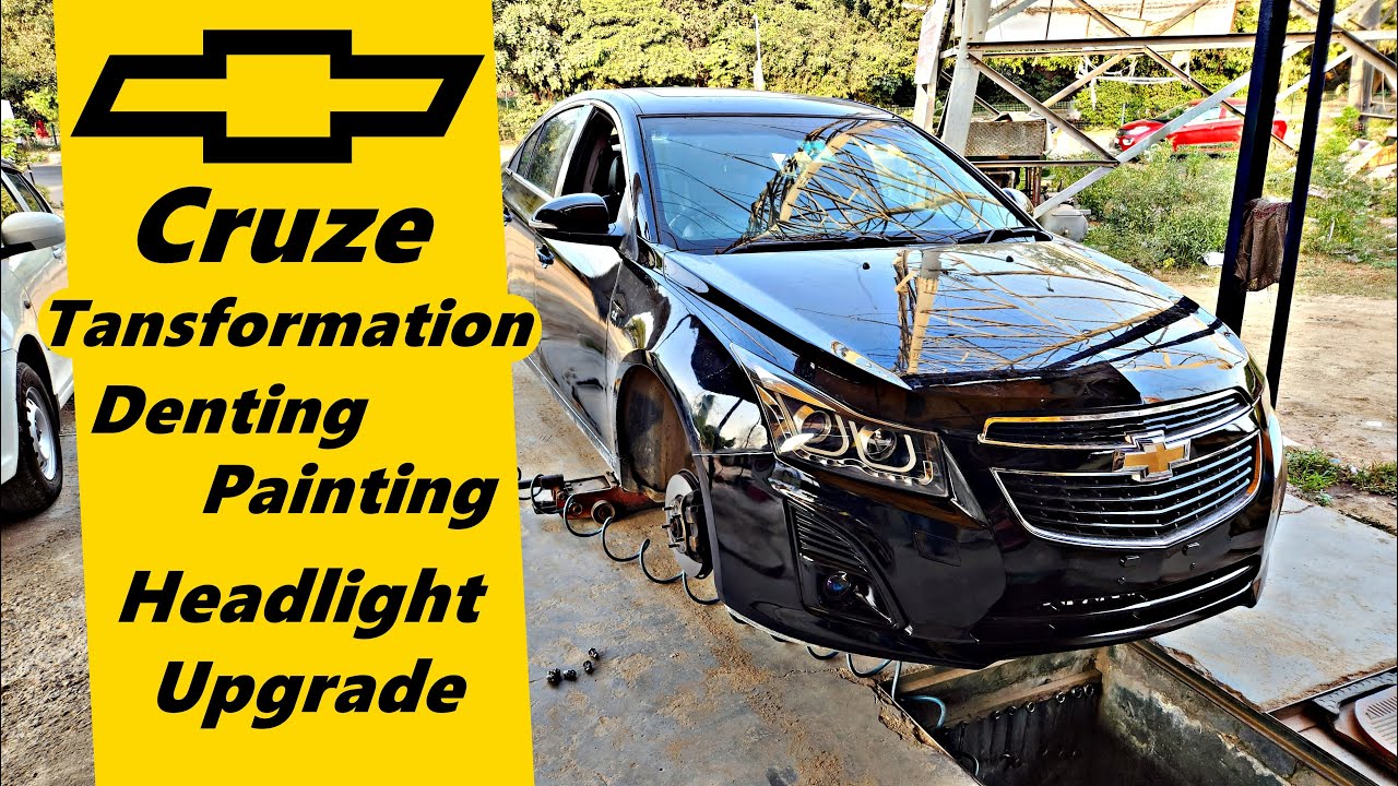 Chevy Cruze Transformation | Denting Painting, Headlight Upgrade & More
