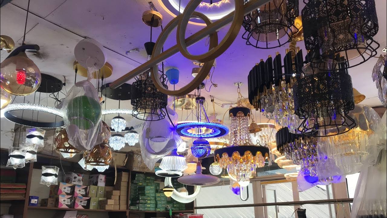 I Visited The Biggest Light Fittings Shop In Benin Which House Chandelier, Dropping Light, Wires.