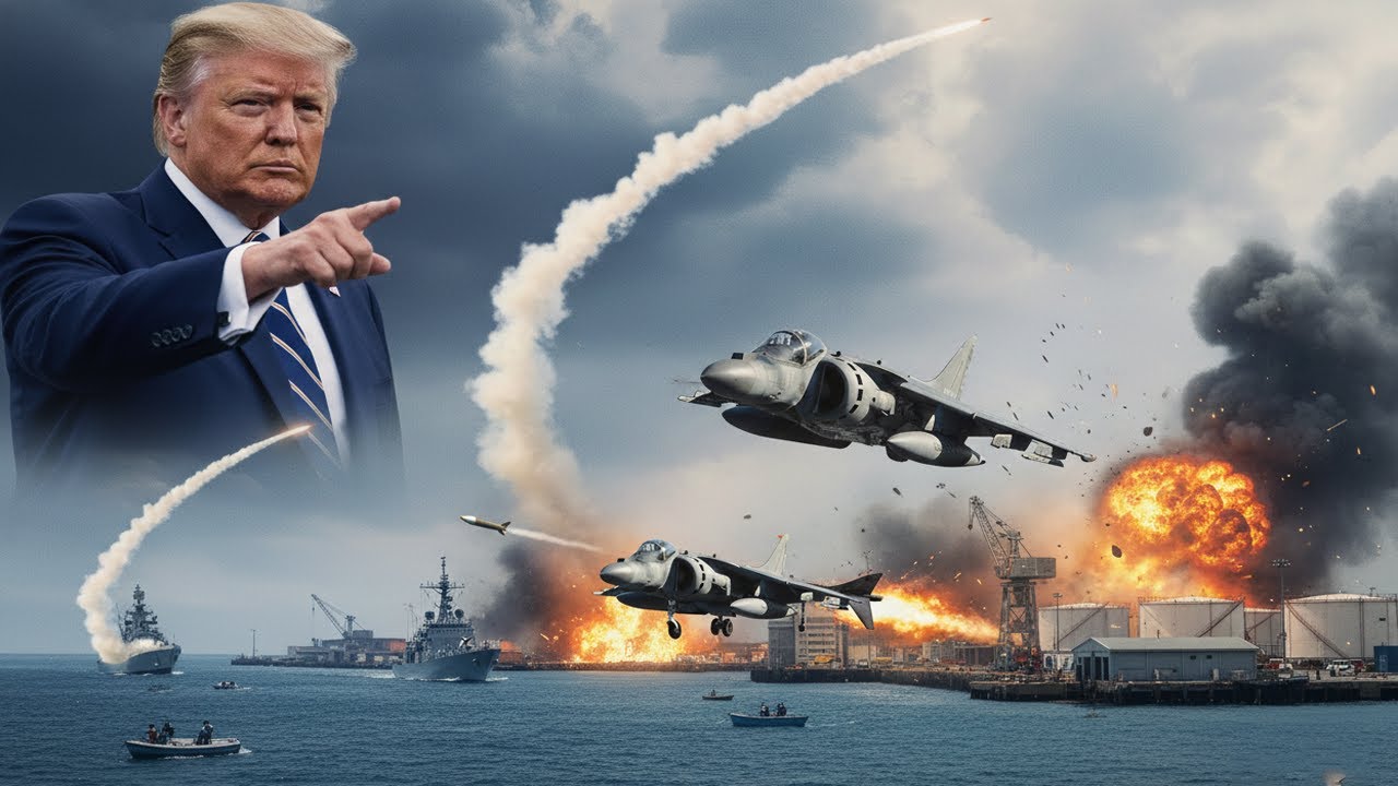 Trump Ataca Venezuela Diretamente | Porto Venezuelano Destruido