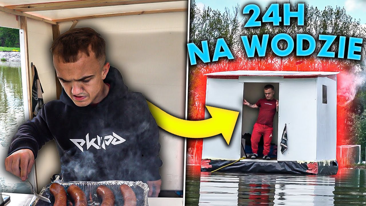SPĘDZIŁEM 24H W DOMU NA WODZIE!