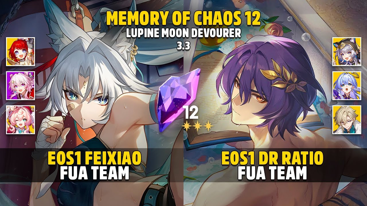 E0S1 Feixiao FUA & E0S1 Dr Ratio FUA - Memory Of Chaos 12 - Honkai: Star Rail 3.3