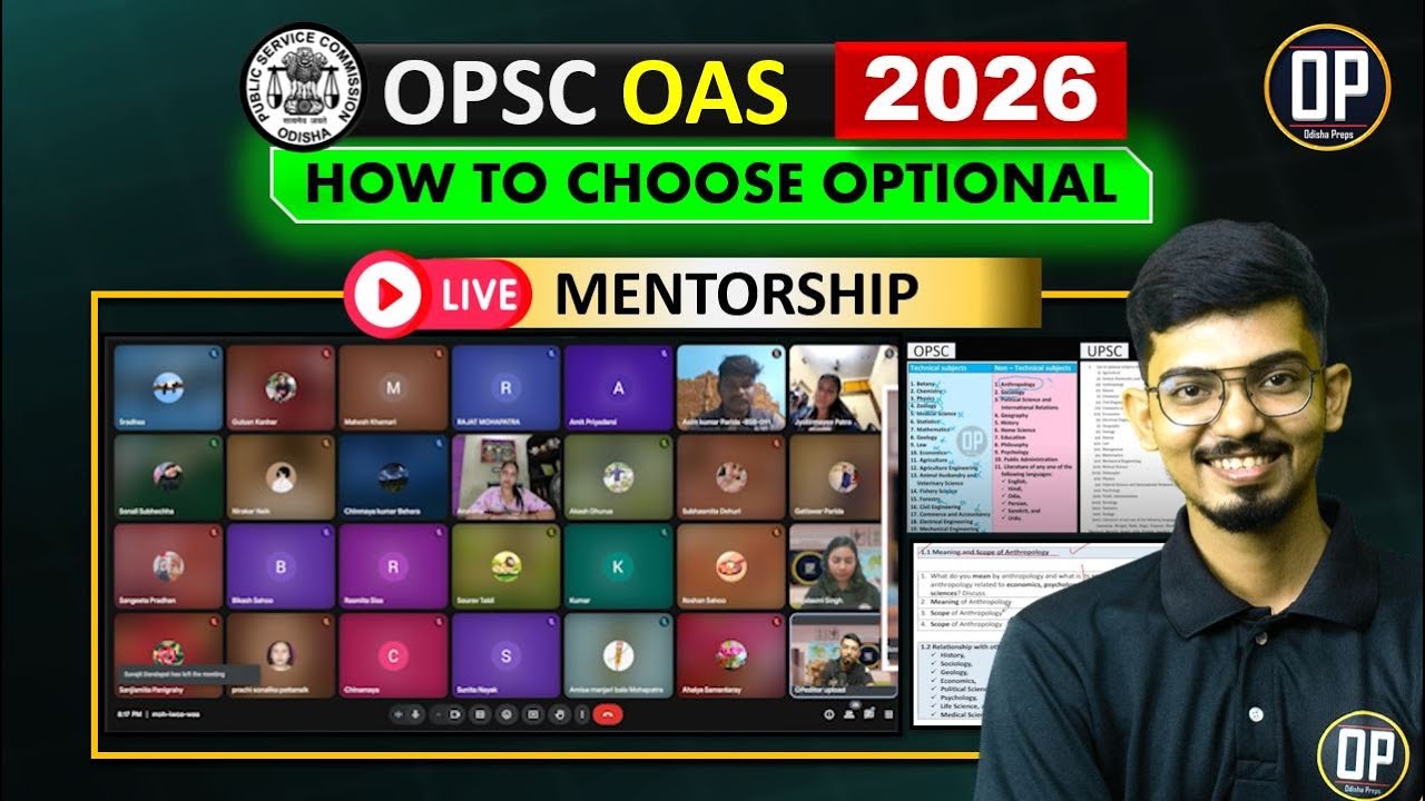 Strategy to Choose Optional for OPSC OAS | Best Optional for OAS| Optional subject | Odisha Preps
