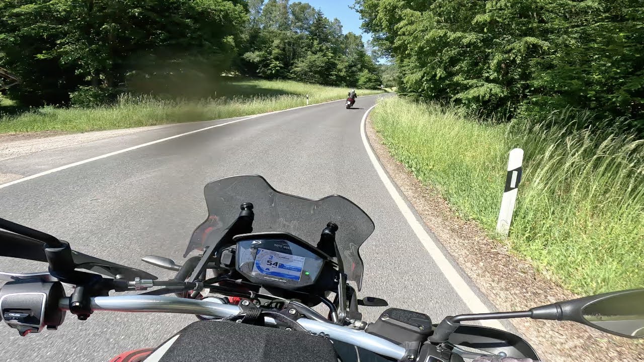 Moto Guzzi Ride - Spessart - V85 TT - Onboard (no music)