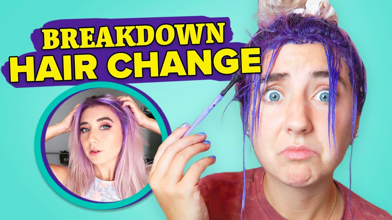 Dyeing my roots purple (and having a mental breakdown)