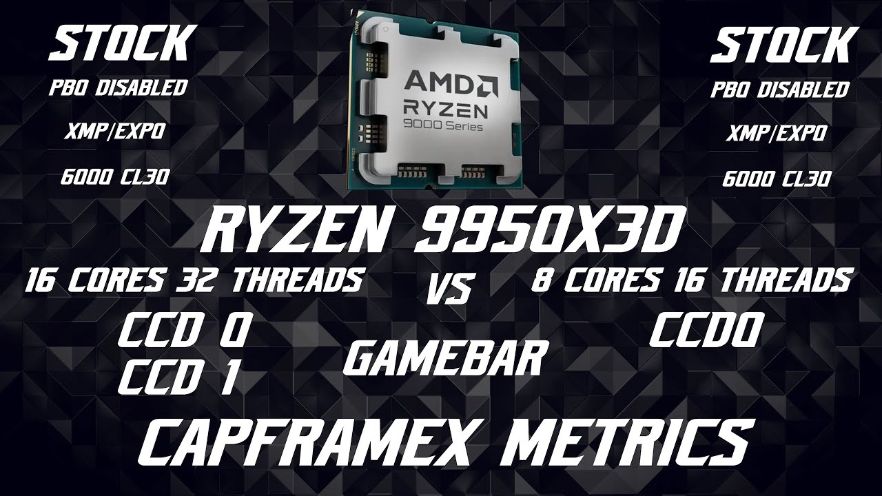 Ryzen 9950X3D 16 Cores vs 8 Cores with 5 Games at 1440p