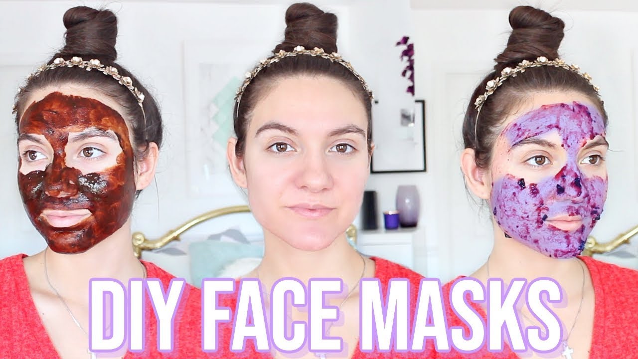 4 DIY Face Masks For GLOWING SKIN & ACNE SCARS !!