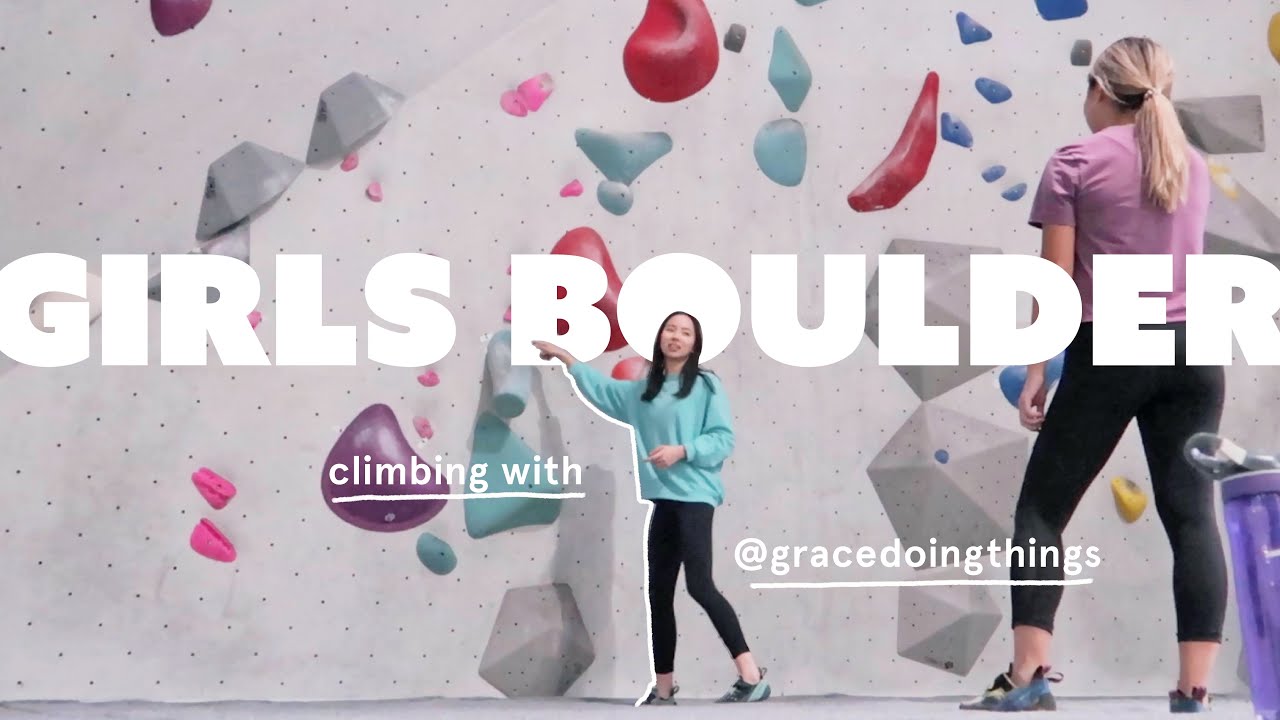 Girls Bouldering Session | climbing with @gracedoingthings 🤸🏻‍♀️