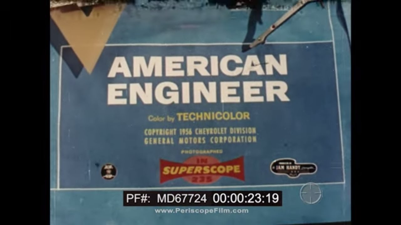1956 JAM HANDY TRIBUTE TO THE AMERICAN ENGINEER  CHEVROLET PROMOTIONAL FILM MD67724