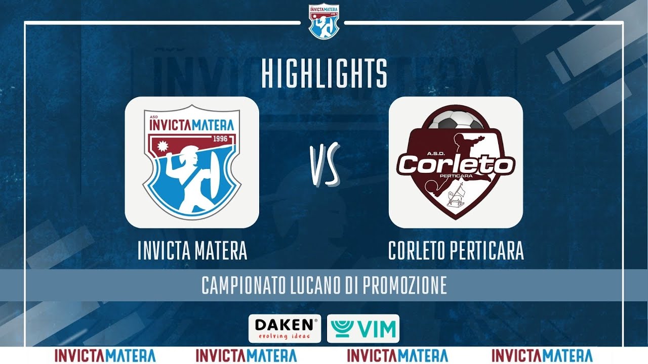 🎥 | HIGHLIGHTS INVICTA MATERA - CORLETO PERTICARA (3-2)