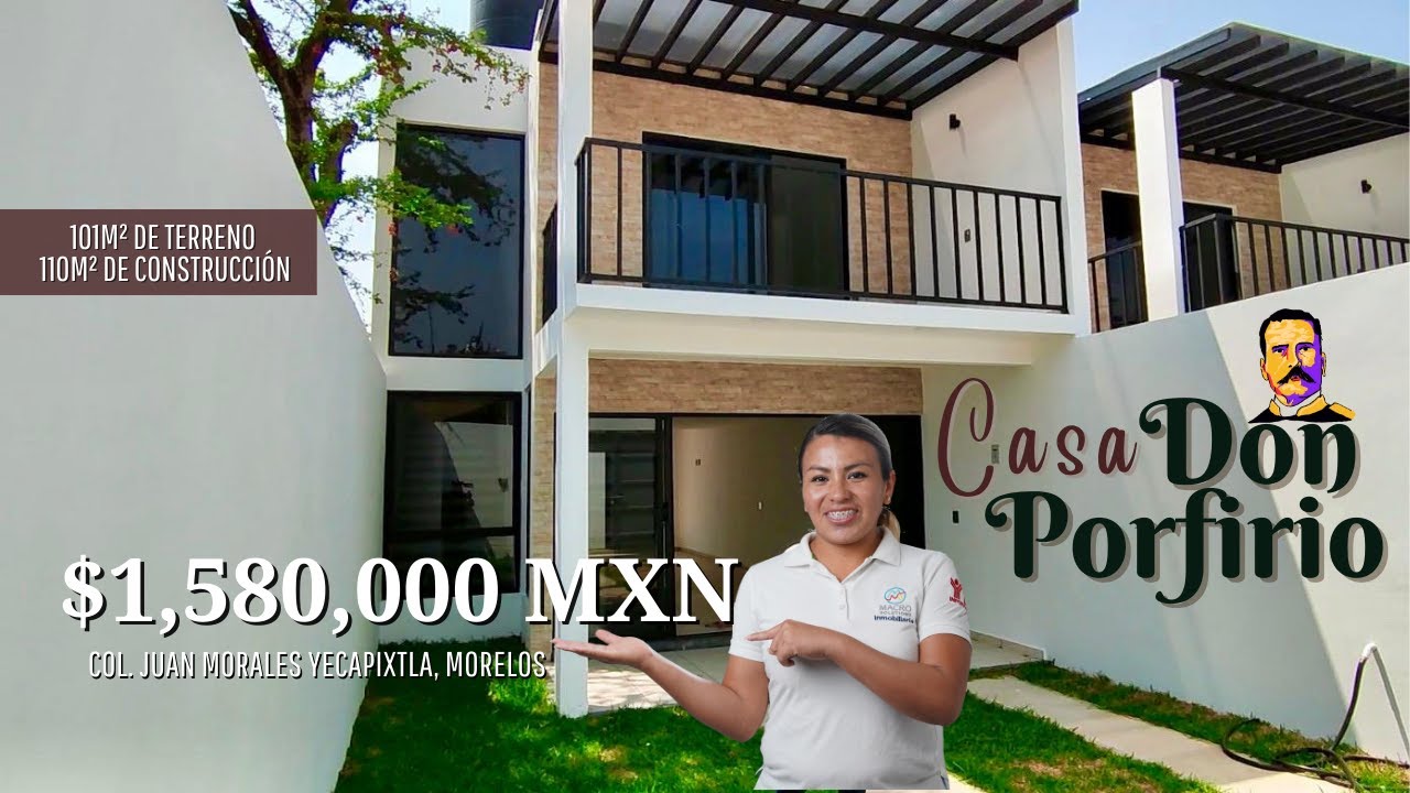 🏡CASA DON PORFIRIO EN VENTA Yecapixtla, Morelos📍 A  10 MINUTOS DE CUAUTLA ‼️ (NO DISPONIBLE)