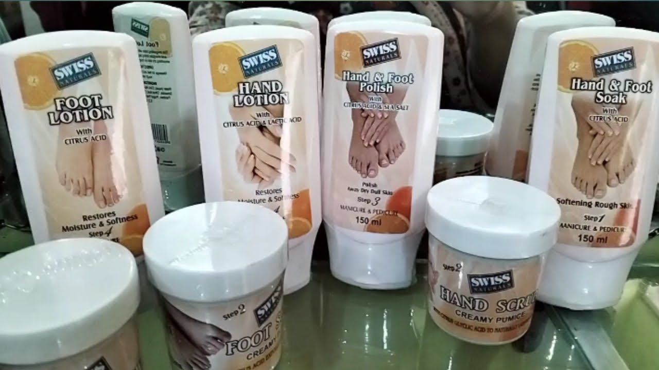 Swiss natural Mani pedi kit step by step