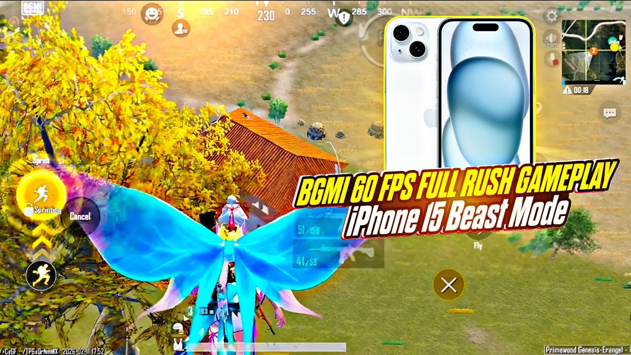 iPhone 15 Beast Mode 😈 60FPS Full Rush | BGMI Smooth Gameplay