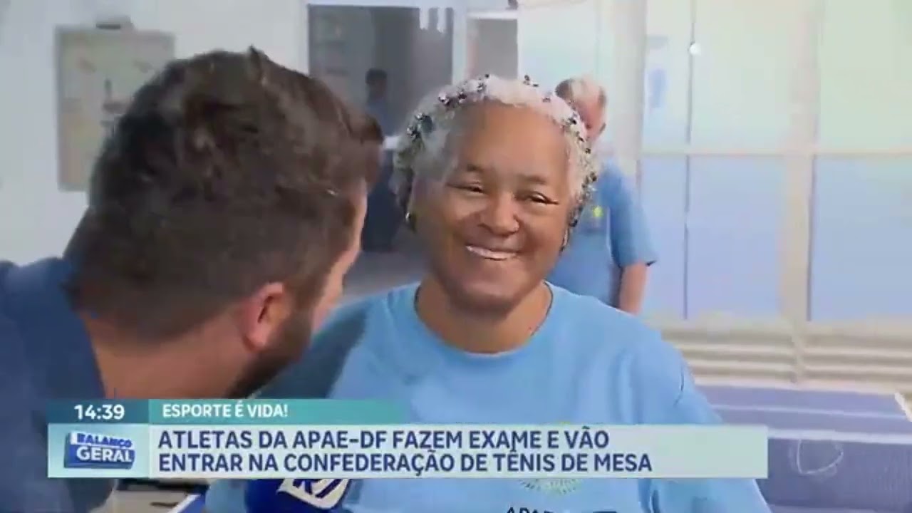 Projeto de Tênis de Mesa da APAE-DF na TV Record