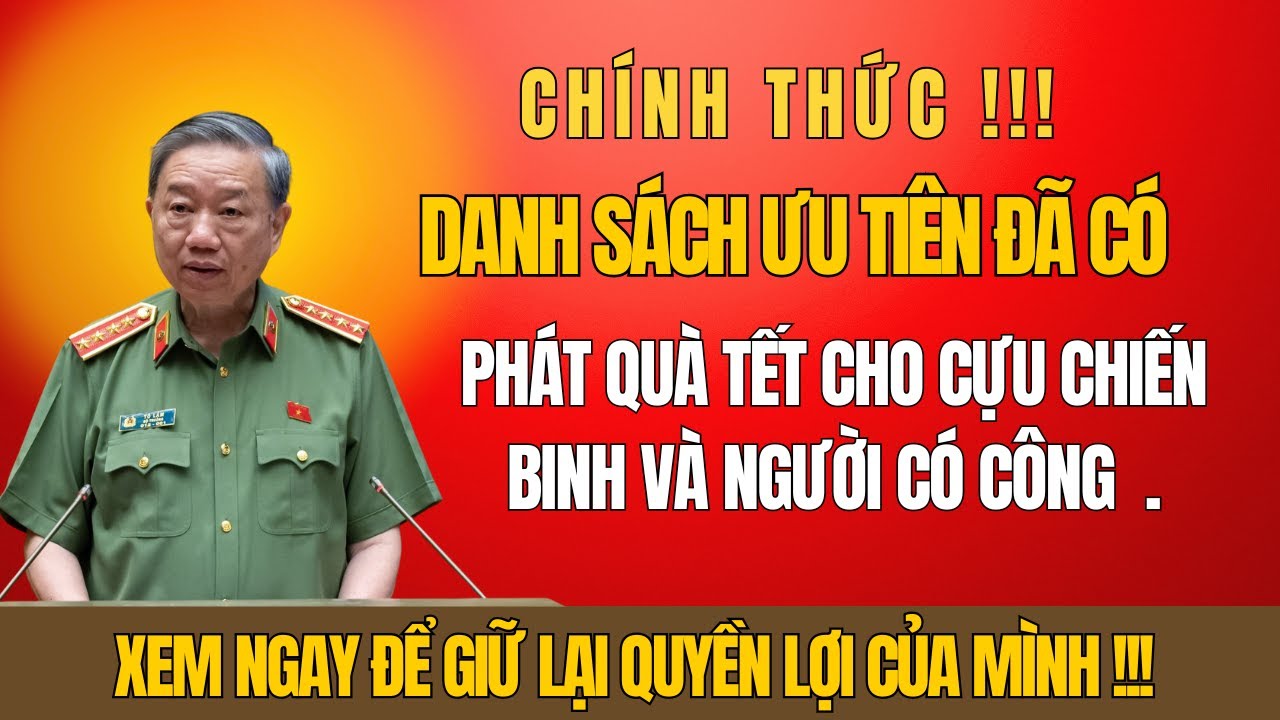 CHÍNH THỨC: Phát Quà Tết 2026 Cho Người Có Công – Danh Sách Ưu Tiên ĐÃ CÓ!