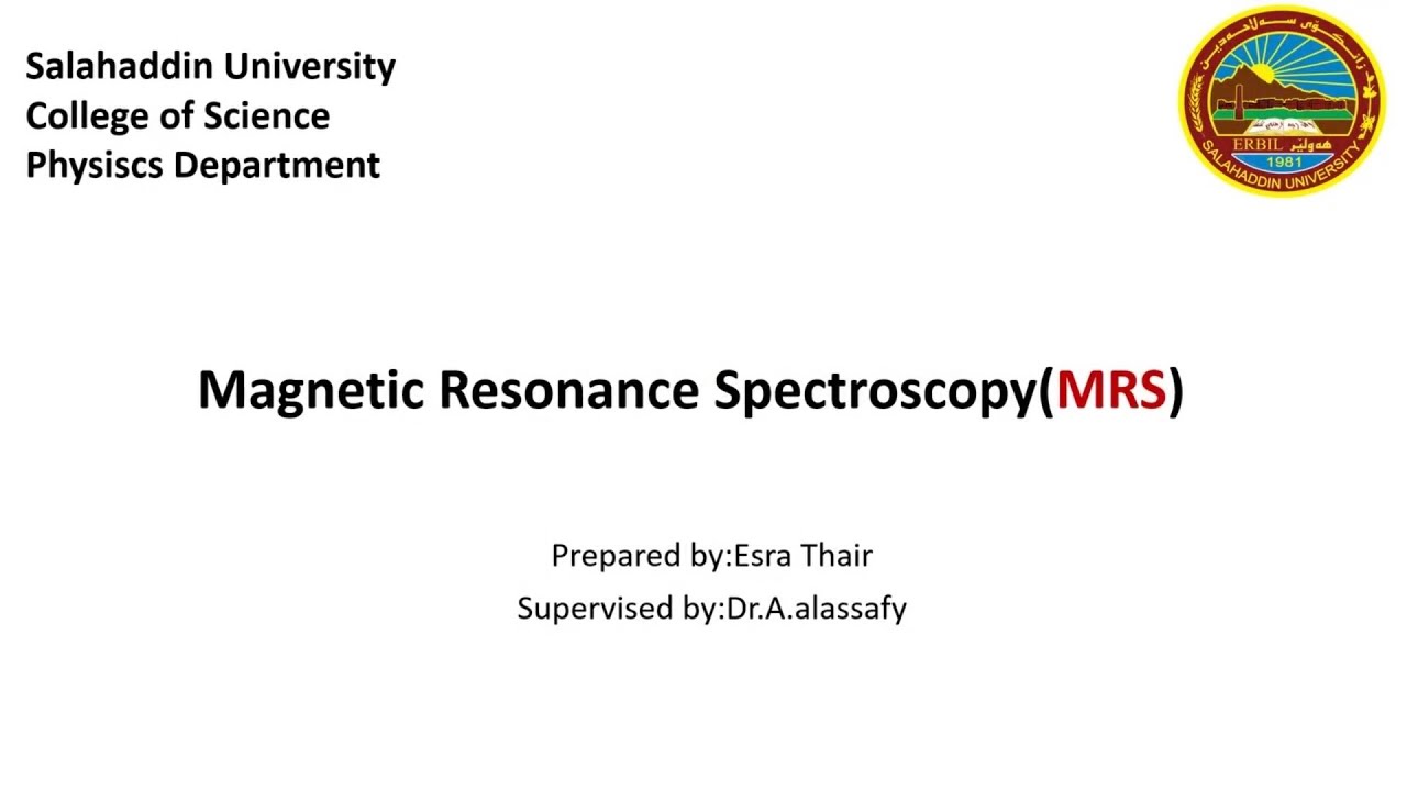 ئامێری  Magnetic Resonance Spectroscopy(MRS)