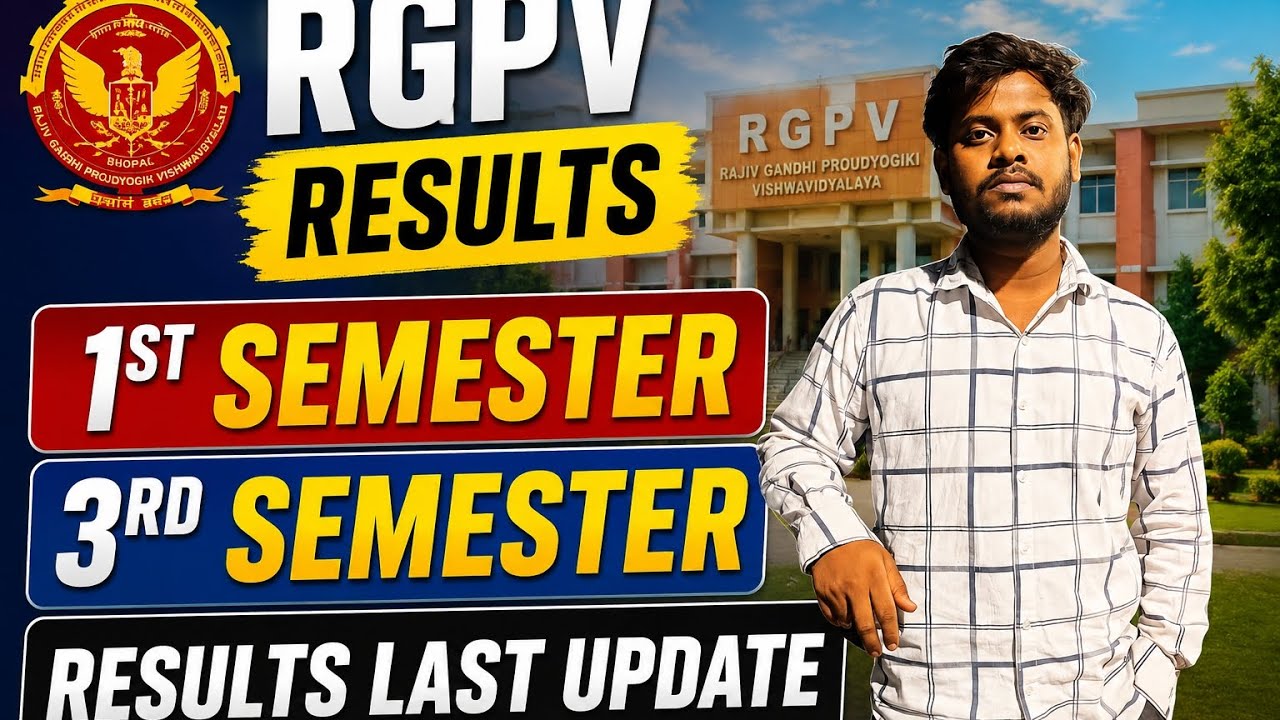 1st Semester & 3rd Semester Result Declaration Update 2026 #rgpv #results